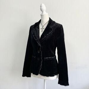 Ruffle Military Blazer Soldier Style 90s Vamp Gothic 2hollis Bladee Core